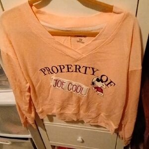 Peach Snoopy Graphic Sweater
